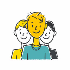 Team icon &ndash; Collaboration, teamwork, people, unity