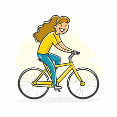 Person riding a bicycle &ndash; Sport, outdoor, fitness, travel