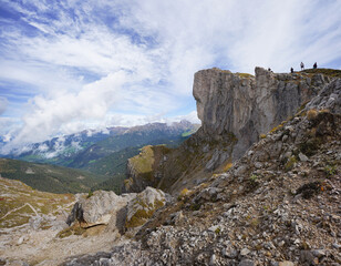 Die steile Kante der Seceda