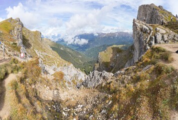 Die steile Kante der Seceda