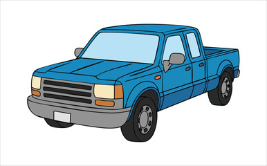 vintage classic car with elegant curves and chrome details vector art isolated on white background