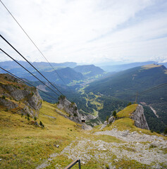 Blick ins Tal Richtung St. Ullrich, Seceda