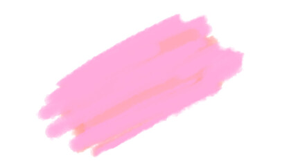 Soft pastel pink watercolor brush stroke clip art in PNG format with transparent background, symbolizing creativity and elegance.