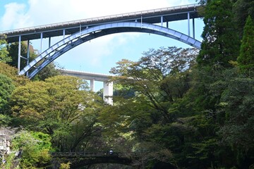 Fototapeta premium 神代の橋と現代の橋