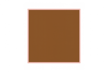 Brown square frame with thin pink border, creating a minimal geometric shape on a transparent background