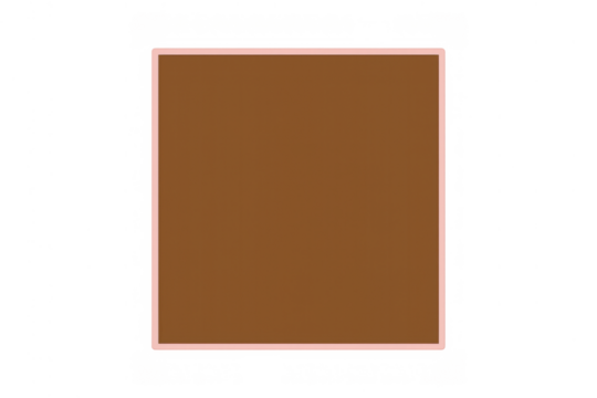 Brown square frame with thin pink border, creating a minimal geometric shape on a transparent background