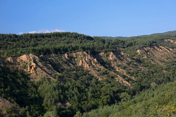 Fototapeta premium Stob Earth Pyramids, Rila Mountain Range in Bulgaria