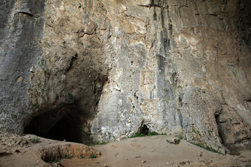 Obraz premium Prohodna Cave located in Iskar Gorge near Karlukovo village, Bulgaria