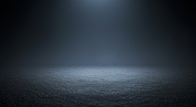 Dark Textured Surface with Spotlight shadow background abstract moody dramatic illumination backdrop empty space floor asphalt concrete
