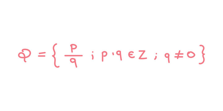 Rational Numbers Formula in Mathematics.