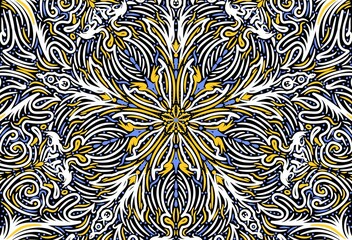 Ethnic Tribal Argyle Seamless Pattern. Abstract Mosaic Geometric Diamond Shapes Colorful Background. Traditional Boho Ikat Ornament. Digital art illustration	