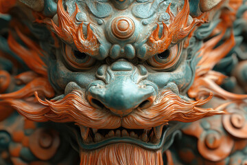 Fototapeta premium The Eternal Gaze of a Reimagined Celestial Demon