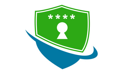 security lock logo vector icon