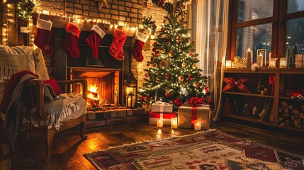 Cozy_Christmas_house_interior_with_fire