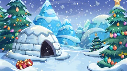 Cute_cartoon_Christmas_igloo
