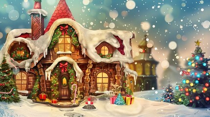 Fairy-tale_Christmas_house_with_reindee