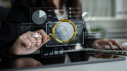 A comprehensive business intelligence dashboard for data analysis. The interface displays global metrics, team performance charts, and financial reports for strategic planning. Fermion © InfiniteFlow