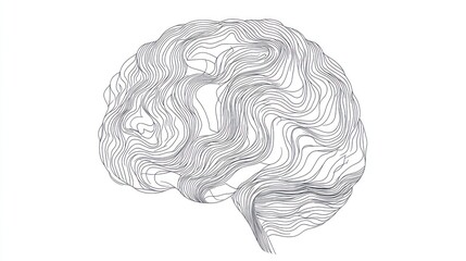 Abstract brain illustration