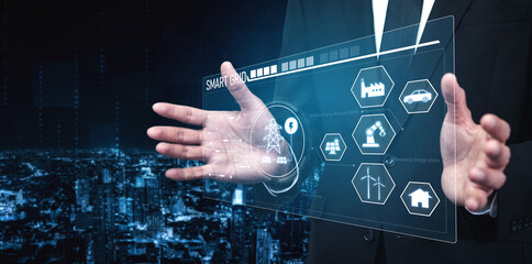 Smart grid system integrating renewable energy sources, energy storage, smart inverters, and demand response for efficient, decentralized, and modern power distribution Vouch