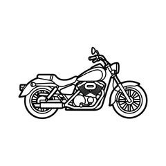 bike line art vector illustration