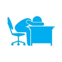 Tired Worker Icon