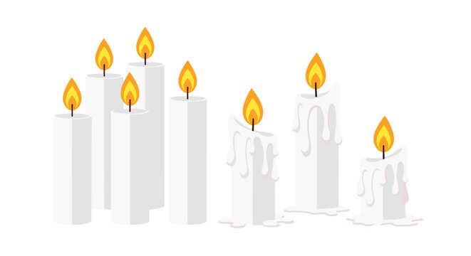 Elegant candle light illuminating hope and remembrance for memorial events or spiritual moments
