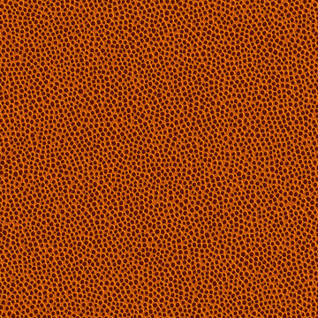 Detailed, seamless orange basketball leather texture, no shadows or shading