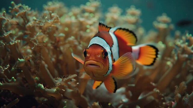Clownfish in Coral Reef Tropical Fish, Underwater Life, Marine