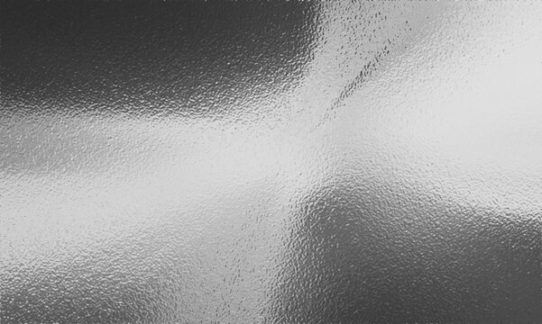 Silver foil texture background with light reflection. realistic of chrome metal surface with glitter gradient effect, abstract shiny texture, translucent glass, platinum wallpaper