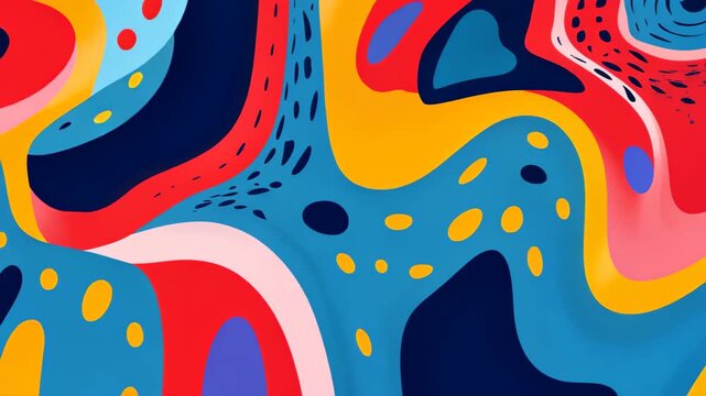 Vibrant Abstract Art: A captivating visual experience featuring fluid forms, bold colors, and dynamic patterns, creating a sense of energy and creativity.