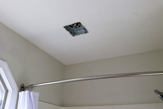 Bathroom ventilation fan in a home