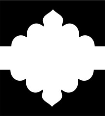 The white cloud vector icon on a black background is a speech bubble symbol for cloud computing design or a blank message balloon