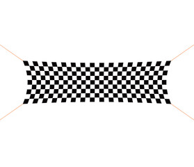 Warped Checkered Racing Pattern Speed Tunnel Finish Texture Vector