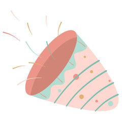 Pastel Party Popper with Confetti