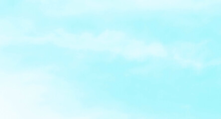 Blue pastel sky with white fluffy cloud. Cumulus clouds background. Cloudscape morning sky. The concepts of freedom of life, never give up and positive though energy.