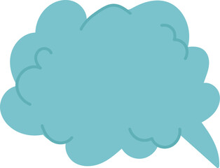 Cloud Shaped Speech Bubble