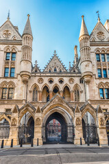 Fototapeta premium The Royal Courts of Justice in London, England, UK