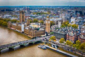 Westminster Bridge, Big Ben and the Parliament, London, England, UK