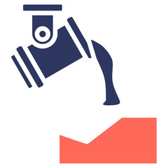 Steel Industry glyph color icon