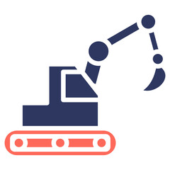 Heavy Equipment glyph color icon