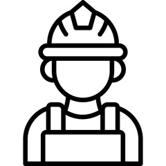 Worker line icon