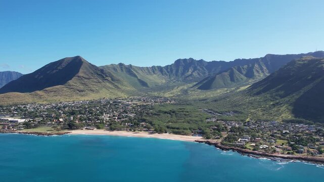 EPIC drone shot of Hawaiian CoastLine 