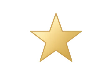 Obraz premium Gold star graphic element conveying excellence, premium quality, top rated status, winning, and customer review