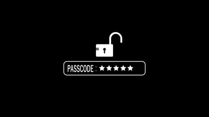 A conceptual illustration demonstrating secure data safety, featuring a lock, data flow, , emphasizing cybersecurity in digital communication. isolated on black background. 4k animated. - Powered by Adobe