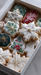 Christmas cookies with fancy decorations