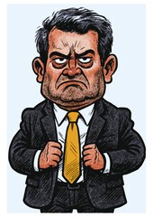 Bad mood man version2 - color mode