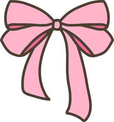 크리스마스 선물포장 리본 일러스트