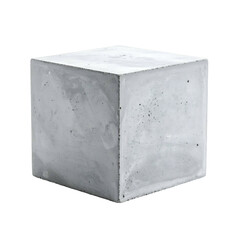 Textured concrete cube with stark lighting and sharp edges