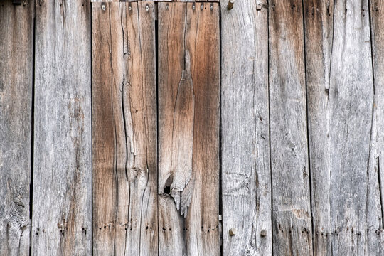 Detail einer alten Holzscheune