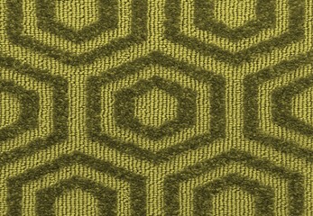 background texture of the carpet with hexagonal paving motif